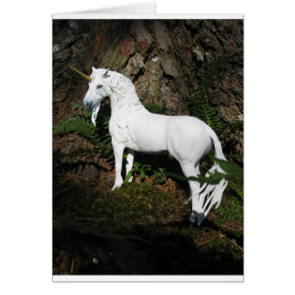 Unicorn i Skogen Hälsningskort