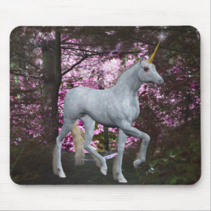 Unicorn i skogfantasin Mousepad Musmatta