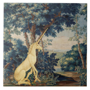 UNICORN I WOODLAND LANDSCAPE,TRÄD,GREENERY KAKELPLATTA