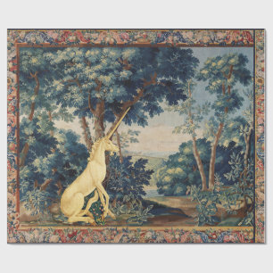 UNICORN I WOODLAND LANDSCAPE,TRÄD,GREENERY PRESENTPAPPER