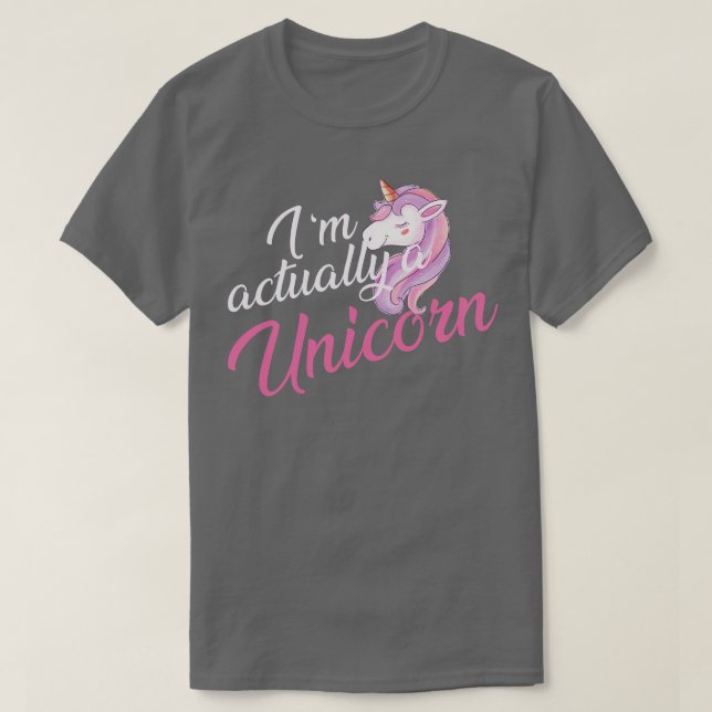 Unicorn Im verkligen a Unicorn T Shirt (Design framsida)