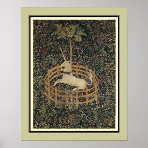 Unicorn in Captivity ca 1495-1505 Poster