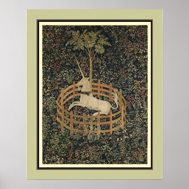 Unicorn in Captivity ca 1495-1505 Poster (Framsidan)