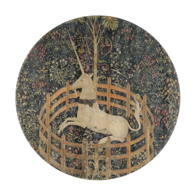 Unicorn in Captivity, Medieval Tapestry (Framsidan)