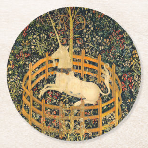 Unicorn in Captivity Underlägg Papper Rund