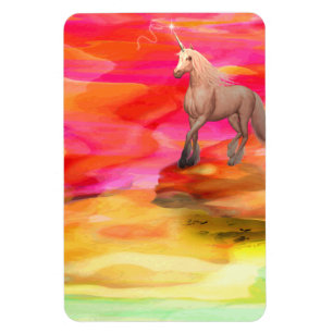Unicorn in Payed Desert Magnet