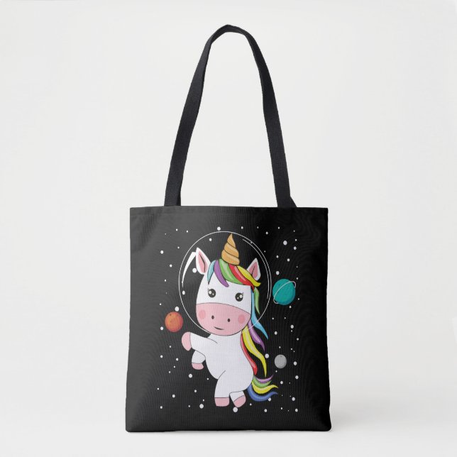 Unicorn in Space Tygkasse (Framsida)
