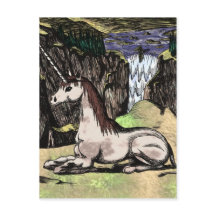 "Unicorn in the Mountains" färgad
