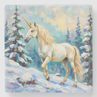 Unicorn in Winter Stenunderlägg