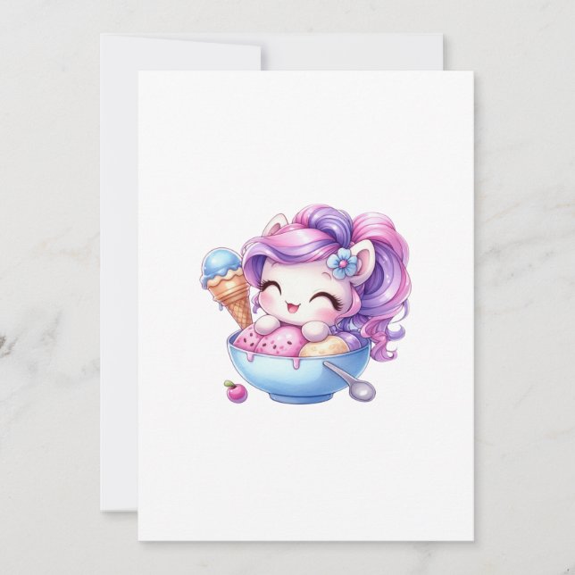 unicorn  inbjudningar (Framsida)