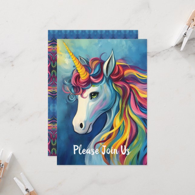 Unicorn Inbjudningar (Fram/Back In Situ)