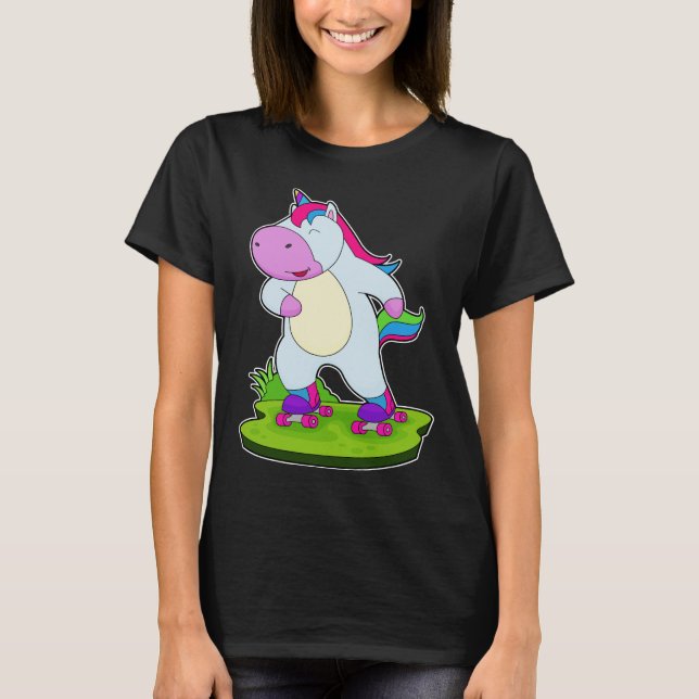 Unicorn Inline-skridskor T Shirt (Framsida)