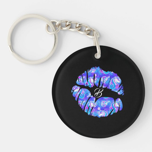 UNICORN Iridescent Lila Foil Metallic KISS LÄPPAR (Framsidan)