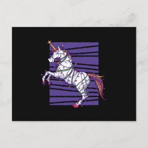 Unicorn-jul Vykort