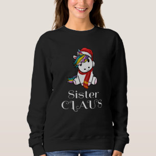 Unicorn julsister Claus Matching Pajama San T Shirt