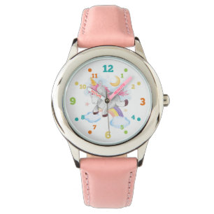 Unicorn jumps över regnbåge Kids Watch Armbandsur