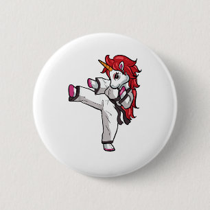 Unicorn Karate Girl Taekwondo Jiu Jitsu MMA BJJ T- Knapp