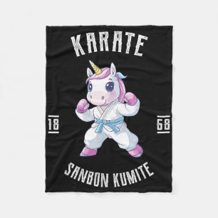 Unicorn Karate - Japansk martial Artist Fleecefilt