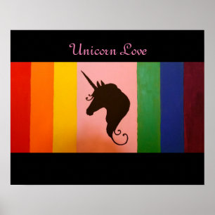 Unicorn kärlek poster