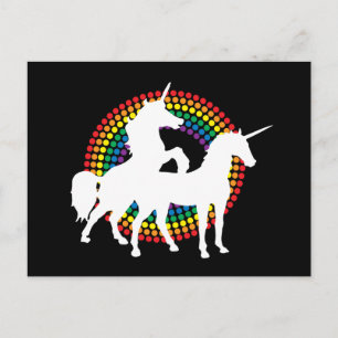 UNICORN KÄRLEK VYKORT