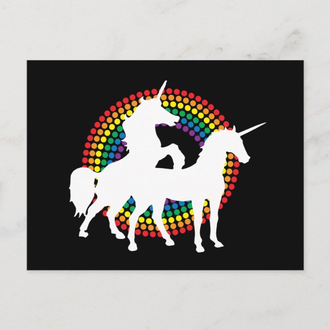 UNICORN KÄRLEK VYKORT (Framsida)