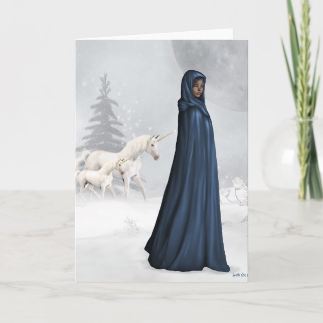 Unicorn Keeper-hälsningskort Kort (Framsida)