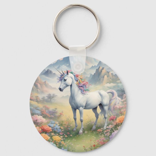 Unicorn Keychain Nyckelring (Framsida)