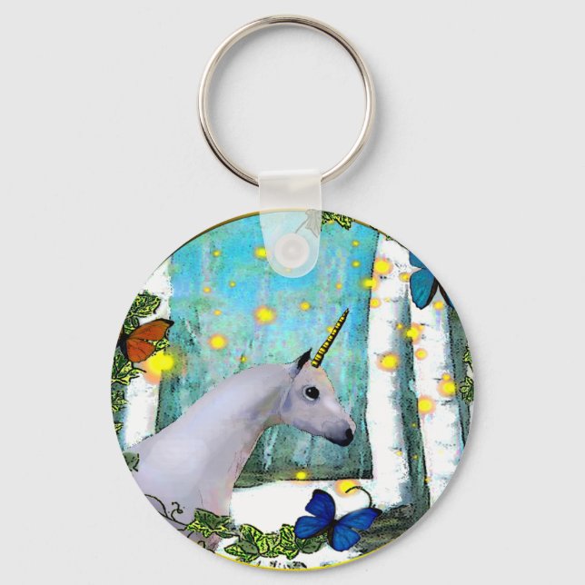 Unicorn Keychain Nyckelring (Framsida)