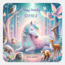 Unicorn, Kids, Birthday Custom Name/ DOB/Photo