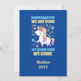 Unicorn Kindergarten Studenten 1:a Klass Inbjudningar