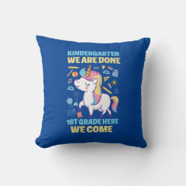 Unicorn Kindergarten Studenten Photo 1st Klass Kudde