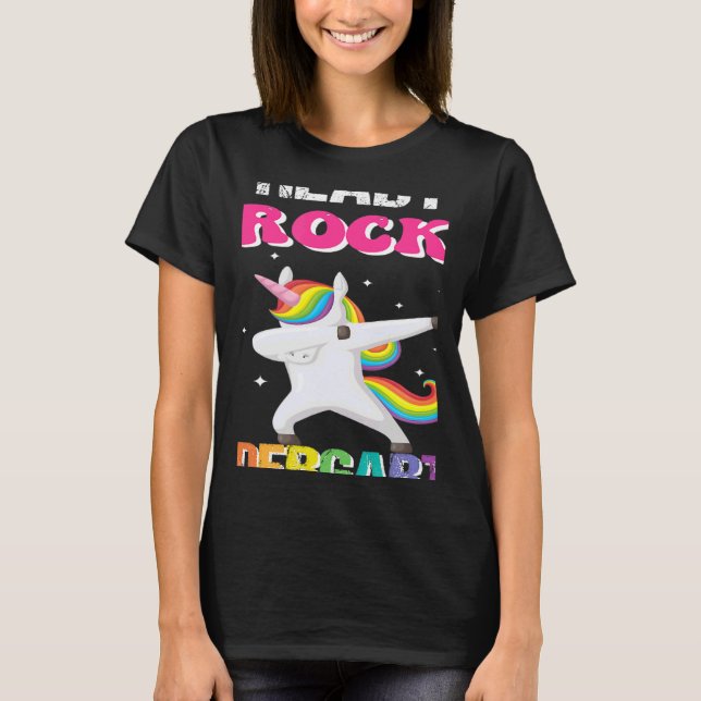 Unicorn Kindergarten Teacher 1st Day of School T Shirt (Framsida)