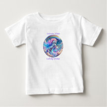 Unicorn Kisses Lullaby Wishes Rainbow Baby T-Shirt