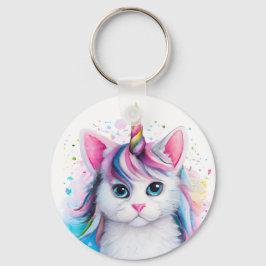 Unicorn Kitten Nyckelring