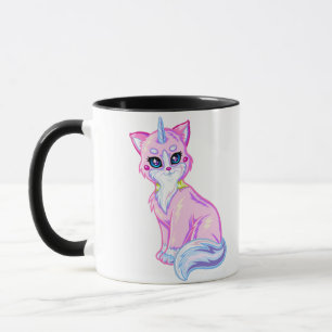 Unicorn Kitten Rainbow Coffee Mugg