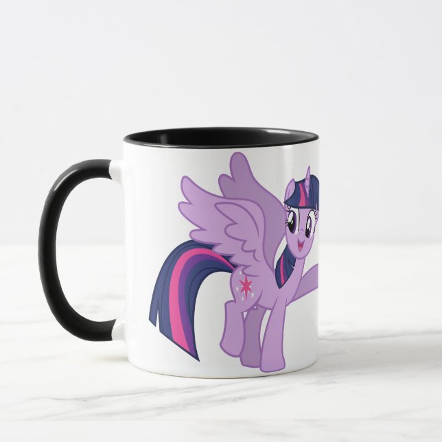 Unicorn Kitten Rainbow kattunge Coffee Mugg (Vänster)