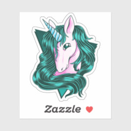 Unicorn-klippdel liten klistermärken