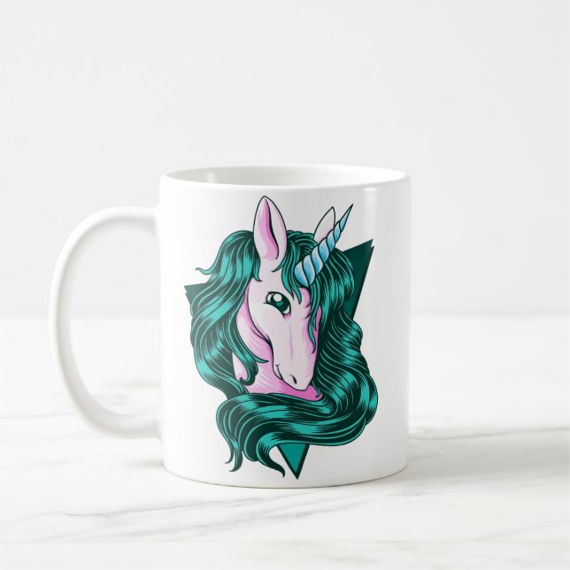Unicorn-klippkonst Kaffemugg (Vänster)