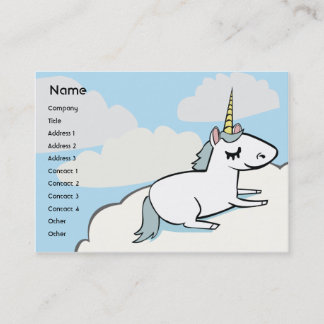 Unicorn - knubbig visitkort