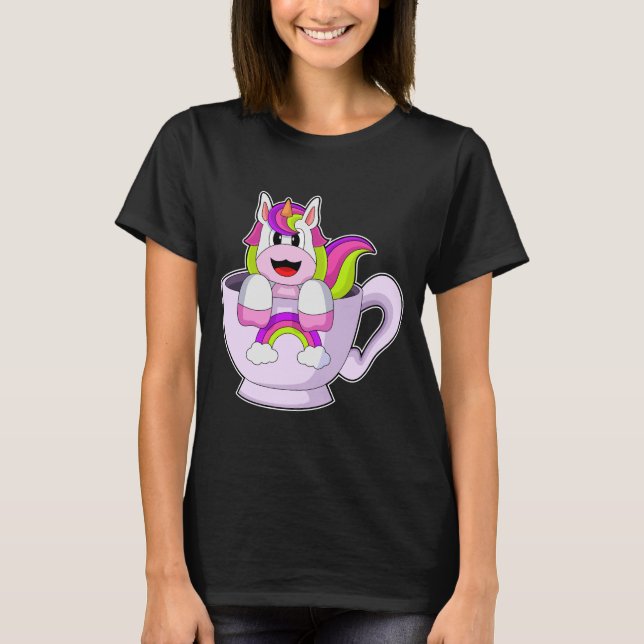 Unicorn Kopp T Shirt (Framsida)