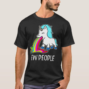 Unicorn-kräkningar på Rainbow Funny Introvert T Shirt