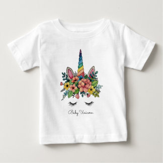 Unicorn Lash with Rainbow Horn T Shirt