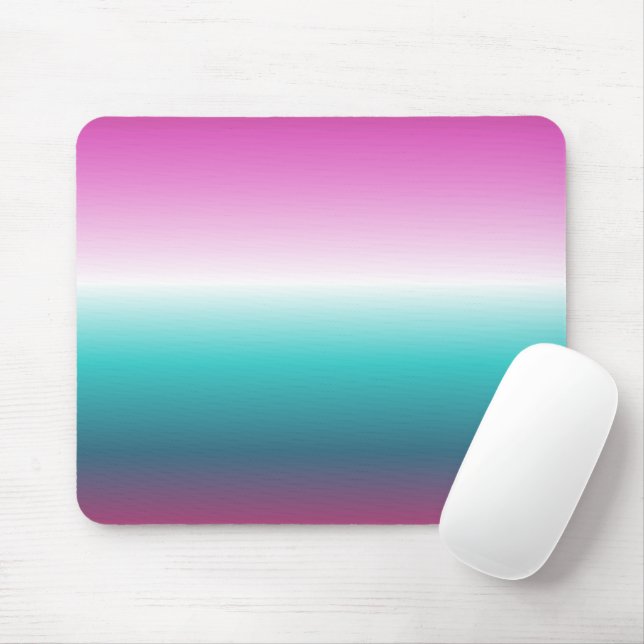 Unicorn lavender teal ombre turcoise sjöjungfru musmatta (Med mus)