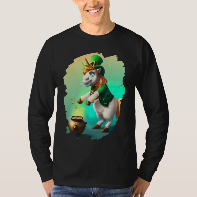 Unicorn Leprechaun  Unicorns St Patricks Day  1 T Shirt (Framsida)