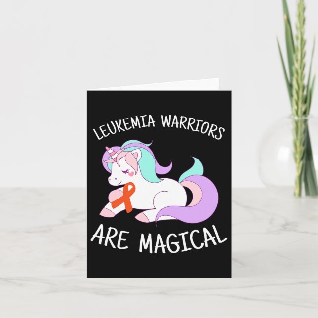 Unicorn Leukemia Awareness Gift Kort (Framsida)