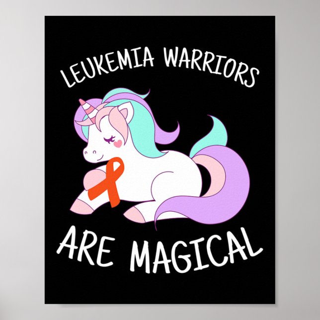 Unicorn Leukemia Awareness Gift Poster (Framsidan)