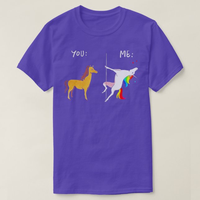 Unicorn LGB-häst GAY T Shirt (Design framsida)
