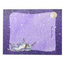 Unicorn Lila Faux Glitter Gräns