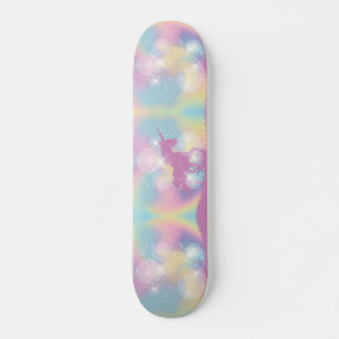 Unicorn Lila Gnistra Princess Lila Rosa Pastel Mini Skateboard Bräda 18,5 Cm