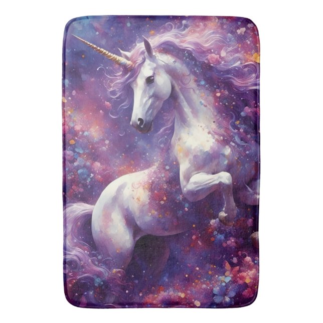 Unicorn Lila Mane Badrumsmatta (Framsidan (Vertikal))